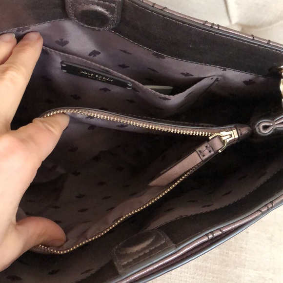 Beautiful bronze Kate Spade purse with gold chain handle - Picture 13 of 14